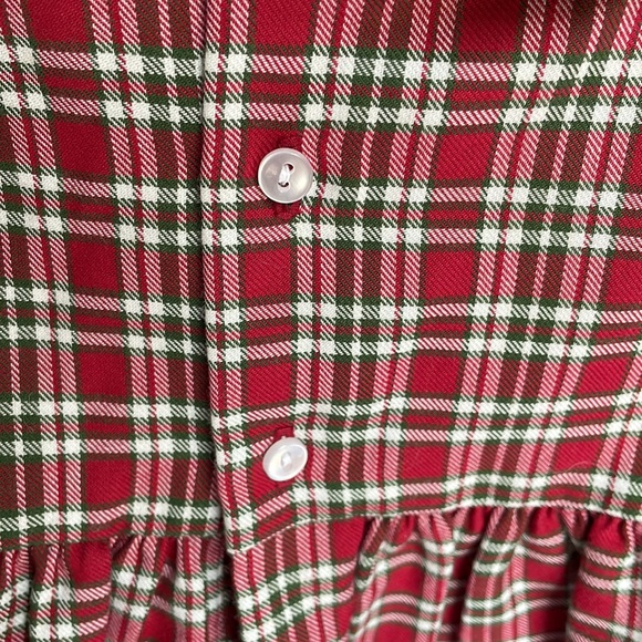 Beautiful holiday plaid embroidered baby dress. Size 6 months - Picture 10 of 12